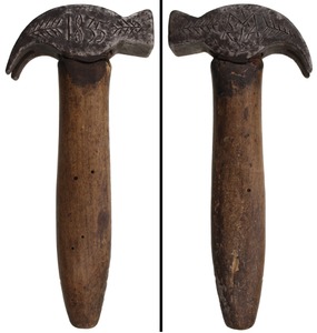 Unmarked: Early Decorted Head Claw Hammer