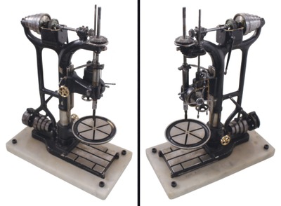 Unmarked: Spectacular 11 1/2" Model Of Drill Press