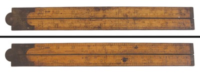 Standard Rule Company, Unionville, Connecticut, No. 5: Two Foot, Two Fold Folding Rule