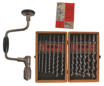 Irwin Auger Bit Company, Worthington, Ohio: Full Set Of Spiral Auger Bits