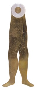Unmarked: Pair Of Brass Body "Ladyleg" Calipers