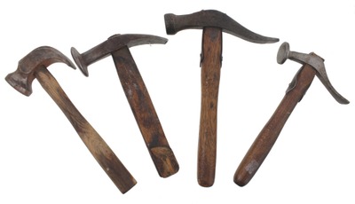 Assorted Makers: Four Asst. Cobbler's Hammers