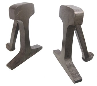 Unmarked: Whimsical Pair Of Railroad Bookends