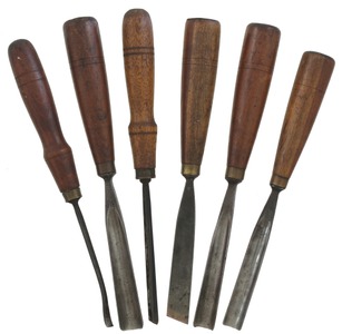 Buck Brothers, Millbury, Massachusetts: Six Clean & Usable Carving Tool