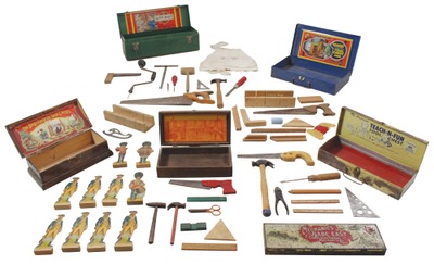 Assorted Makers: Lot Of Six Child's Tool Kits