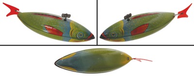 J. Chein & Company, New York, New York: Unused Mechanical Swimming Fish Toy