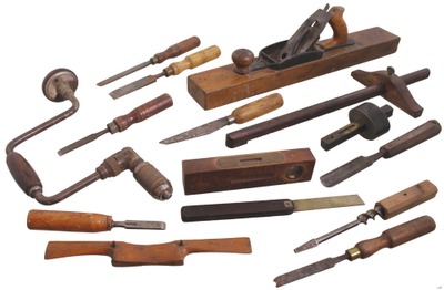 Assorted Makers: Lot Of Clean & Usabl Woodworking Tools