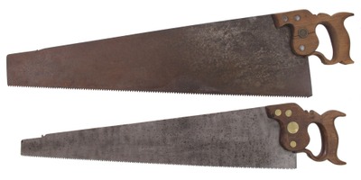 Alex. Mathieson & Son, Glasgow, Scotland: Two Clean Early Type Hand Saws