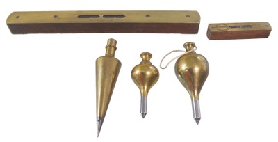 Assorted Makers: Lot Of Brass Appt. Layout Tools