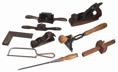 Assorted Makers: Lot Of Asst. Early Woodworking Tools