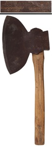 Illegible Imprint, Waterford, New York: 11" Cast Steel Broad Axe