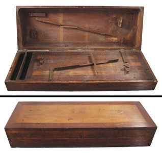 Unmarked: Early Cherry & Walnut Tool Chest