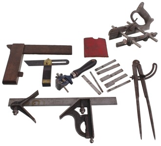 Assorted Makers: Lot Of Clean & Usabl Woodworking Tools