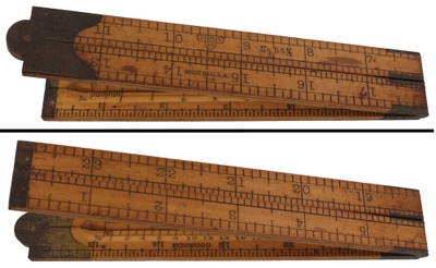 Stanley Rule & Level, No. 53 1/2: Extra Clean Architect's Folding Rule