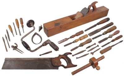Assorted Makers: Lot Of Clean & Usabl Woodworking Tools