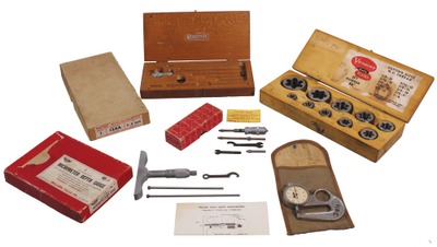 Assorted Makers: Lot Of Original Box Machinists' Tools