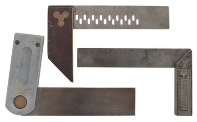 Assorted Makers: Lot Of Three Uncommon Try Squares