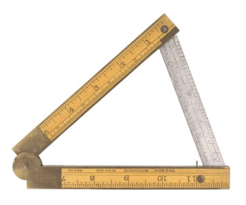 Chapin-Stephens Company, Pine Meadow, Connecticut, No. 036: Patent Inclinometer Folding Rule