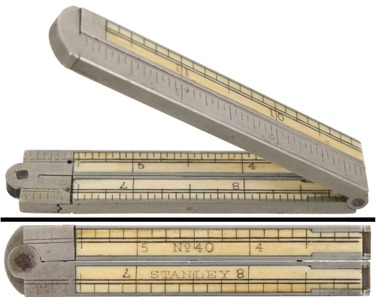 Stanley Rule & Level, No. 40: One Foot, Four Fold Folding Rule
