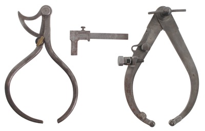 Unmarked: Lot Of Three Early Type Calipers