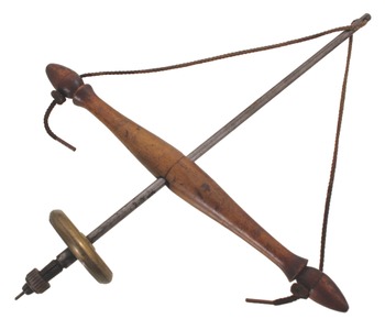 Unmarked: Early Brass Wheel Drive Pump Drill