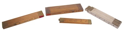 Master Rule Manufacturing Company, New York, New York: Four Uncommon Spec. Purp. Folding Rule