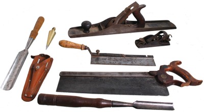 Assorted Makers: Lot Of Clean & Usabl Woodworking Tools