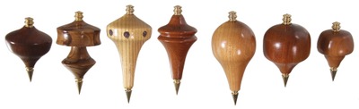 Ron George, Hampton, New Hampshire: Seven Artfully Turne Plumb Bobs