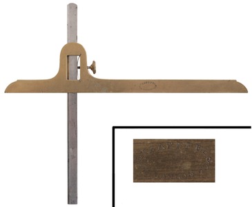 Holtzapfel & Deyerlain, London, England: Prcision Brass And Iron Depth Gauge