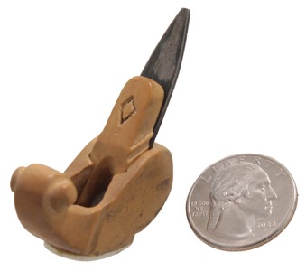 Unmarked: Miniature Boxwood & Bone Compassne