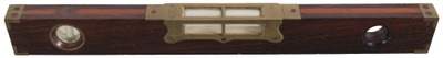 Edward Preston & Sons, Birmingham, England: Registered Mahogany & Brass Level