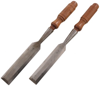 Buck Brothers, Millbury, Massachusetts: Pair Of Bevel Edge Socket Chisels