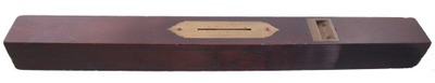 Unmarked: Rosewood And Brass Spirit Level