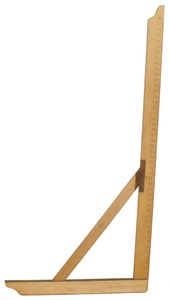 Lufkin Rule Company, Saginaw, Michigan: 48" Maple & Brass Glazier's Square