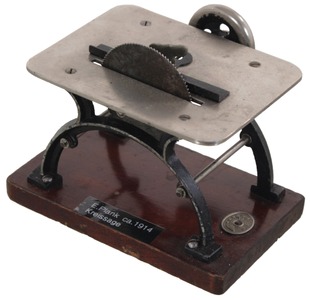Ernst Plank, Nuremberg, Germany: Highly Detailed Toy Table Saw
