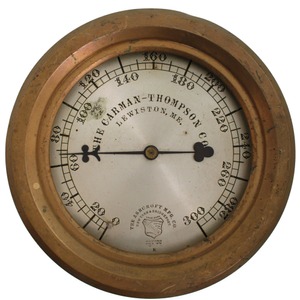 Ashcroft Manufacturing Company, Bridgeport, Connecticut: Extra Clean 19th C. Adv. Steam Gauge