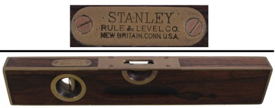 STANLEY (Unmarked), No. 98: Brass-Bound Rosewood Level