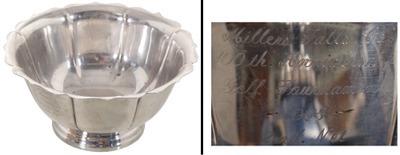 Lunt Silversmiths, Boston, Massachusetts: Orig. 2nd Place Trop Trophy For Golf Tour