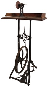 Unmarked: Classic 19th C. Cast Iron Buffing Stand