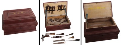 Charles S. Wilson: Original Leather Worker's Tool Chest