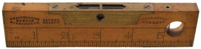 J. Rabone & Sons, Birmingham, England: 6" Boxwood Rule And Level