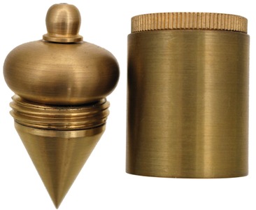 Unmarked: Fancy Turned Brass Plumb Bob