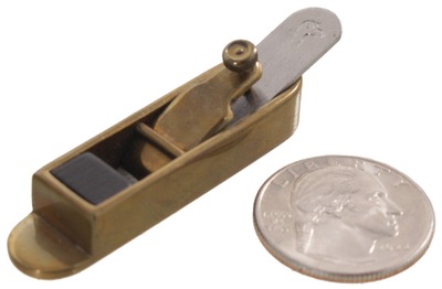 St. James Bay Tool Company, Phoenix, Arizona: Miniatur Ebony & Brass Mitre Plane