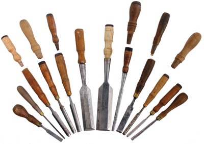 Assorted Makers: Lot Of Assorted Chisels And Gouges