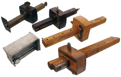 Assorted Makers: Five Extra Clean Marking Gauges