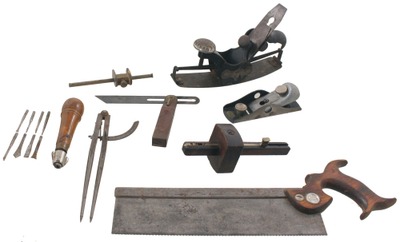 Assorted Makers: Lot Of Clean & Usabl Woodworking Tools