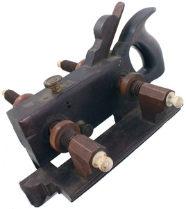 A. Howland & Company (Unmarked): Handled Ebony Plow Plane