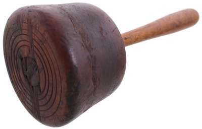 Unmarked: Early Lignum Vitae Carver's Mallet