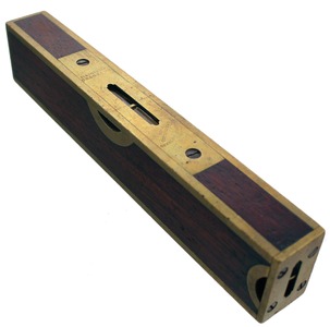 Stratton Brothers (Unmarked), No. 10: Eight-Inch Rosewood Plumb & Level