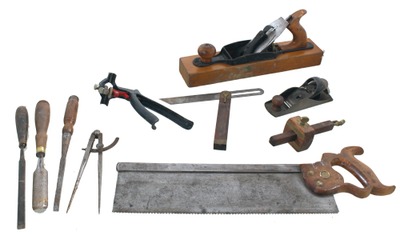 Assorted Makers: Lot Of Clean & Usabl Woodworking Tools